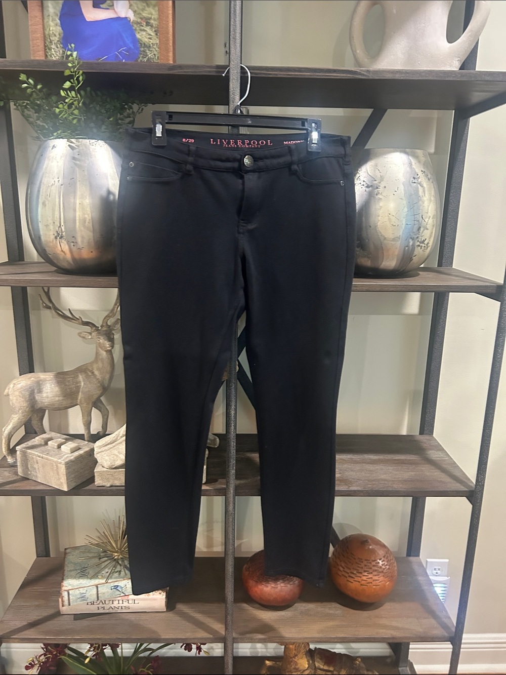 Liverpool women’s 8/29 Black Slim Straight knit Jeans